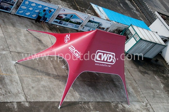 10X14m Outdoor Aluminum Star Shade Tent with Logo Printing