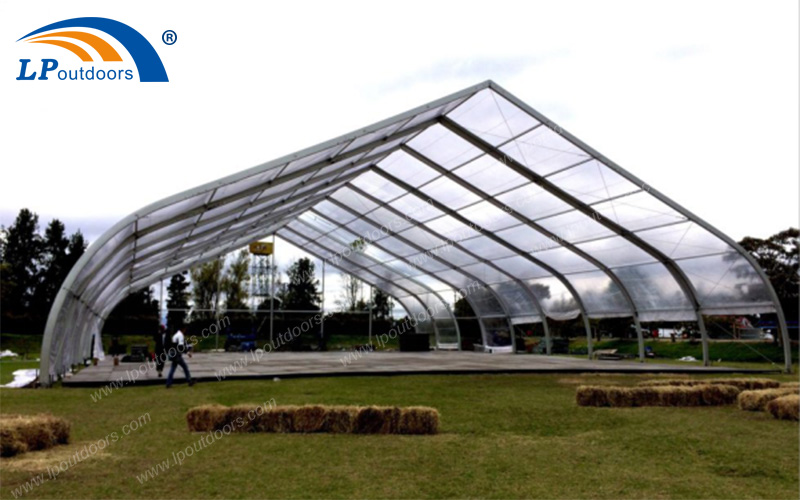 1000 People Outdoors Concert Festival Event Transparent Curved Tent