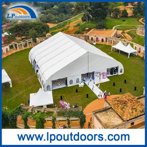 30m Clear Span Luxury Wedding Tent Curve Heart Shape Aluminum Frame Outdoor Canopy Marquee Party Tent