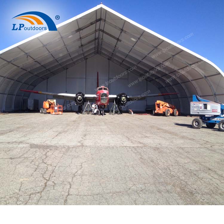 Aluminium Curve TFS Hangar Tent For Outdoors Storage
