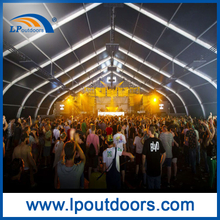 25x60m Customized curve tent temporary removable building for musical festival 