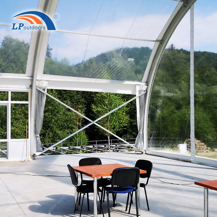 UV protection curved skyline tent temporary party building for entertainment events in Kenya