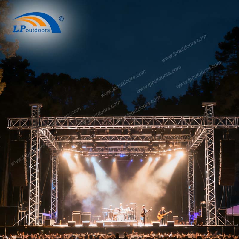 Truss And Folding Stage for Mobile Events, DJ Shows, And Festivals