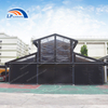 Custom Black & Clear PVC Atrium Tent | High-End Event Structure