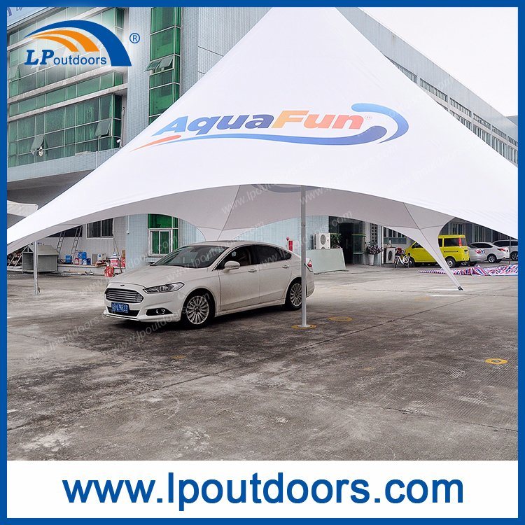 Outdoor Double Peak Logo Car Show Display Exhibition Tent