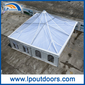 10m big size outdoor clear top pagoda tent with lining for heavy duty events supplier
