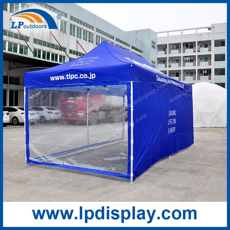 3x6m Folding Tent with Sidewalls Custom Logo For Outdoor Trade Show Events