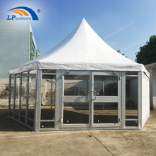 Dia 8m 100 Seater Tent High Peak Pagoda Tent With Glass Wall