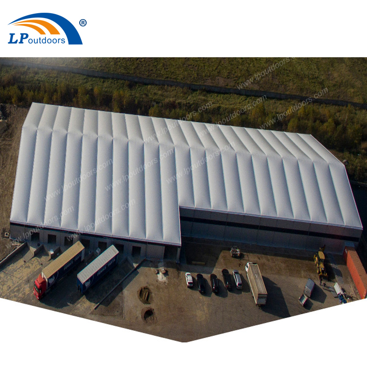 High quality double roof inflatable heat isolation Sandwich warehouse tent for sale
