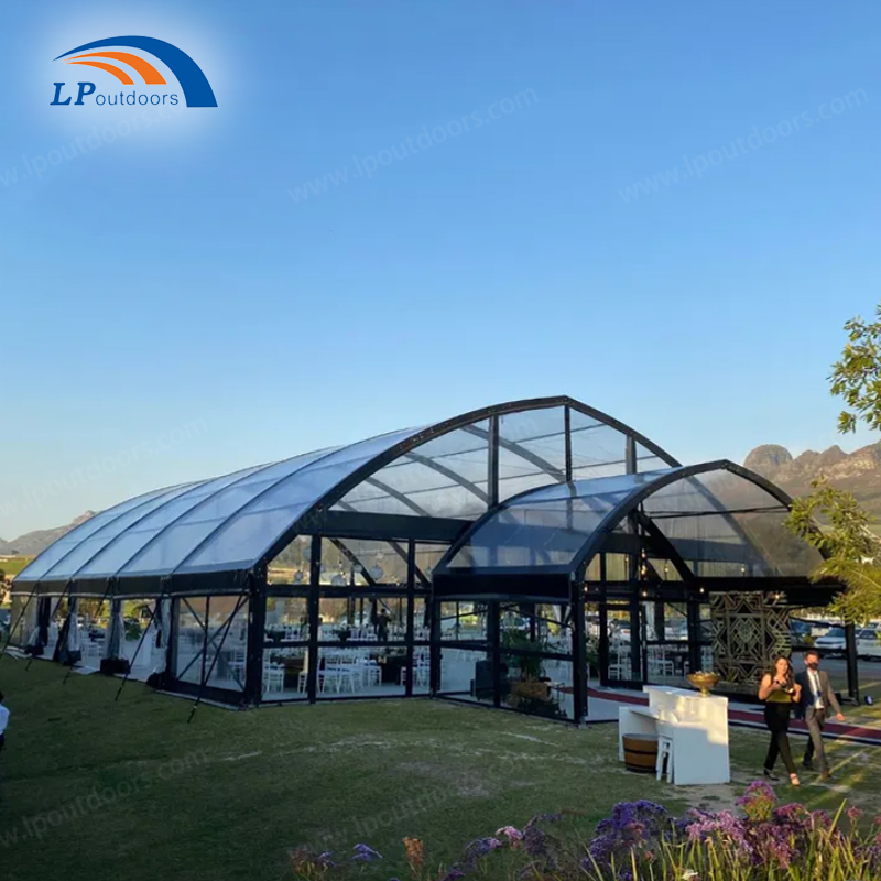15m Aluminum Black Frame Arcum style Marquee Wedding Tent for Event