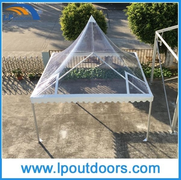 6X6m Outdoor Aluminum High Peak Transparent Marquee