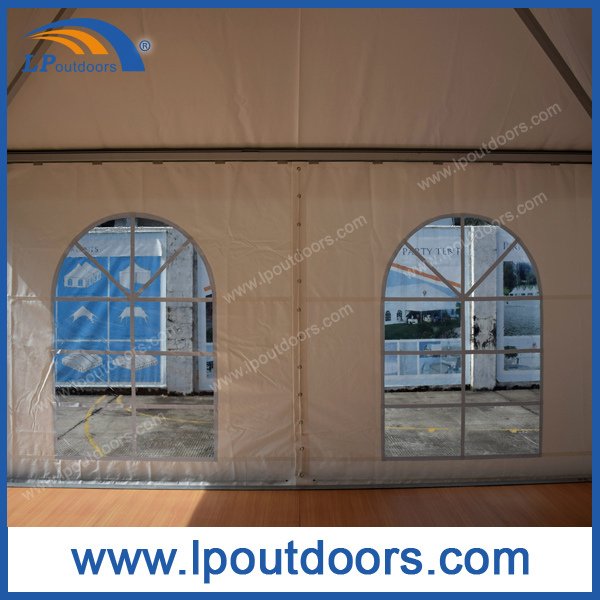 5X5m Outdoor Aluminum Gazebo Pagoda Tent with Wood Flooring for Wedding