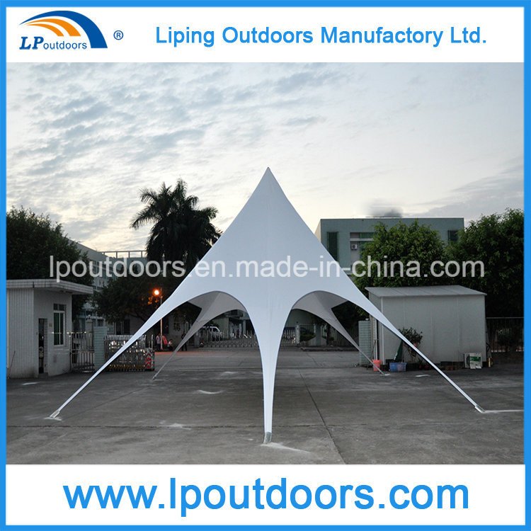 Outdoor 10X14m Aluminum Star Shade Logo Printing Star Tent