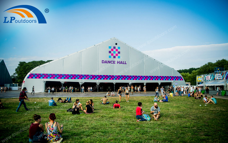 50m Aluminum Curved Event Tent For Music Festival