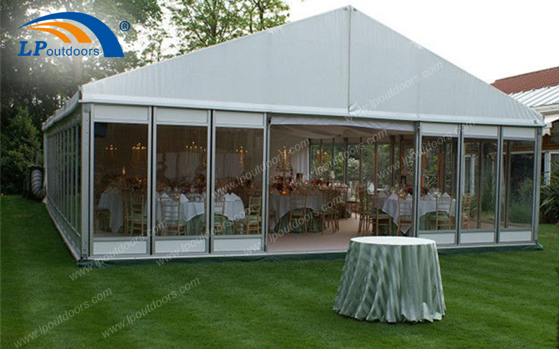 Glass Door Aluminum Outdoor Wedding Marquee Tent