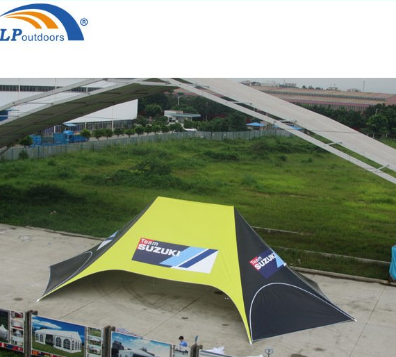 16X21m Custom Printed Advertising Trade Show Display Star Shade Tent