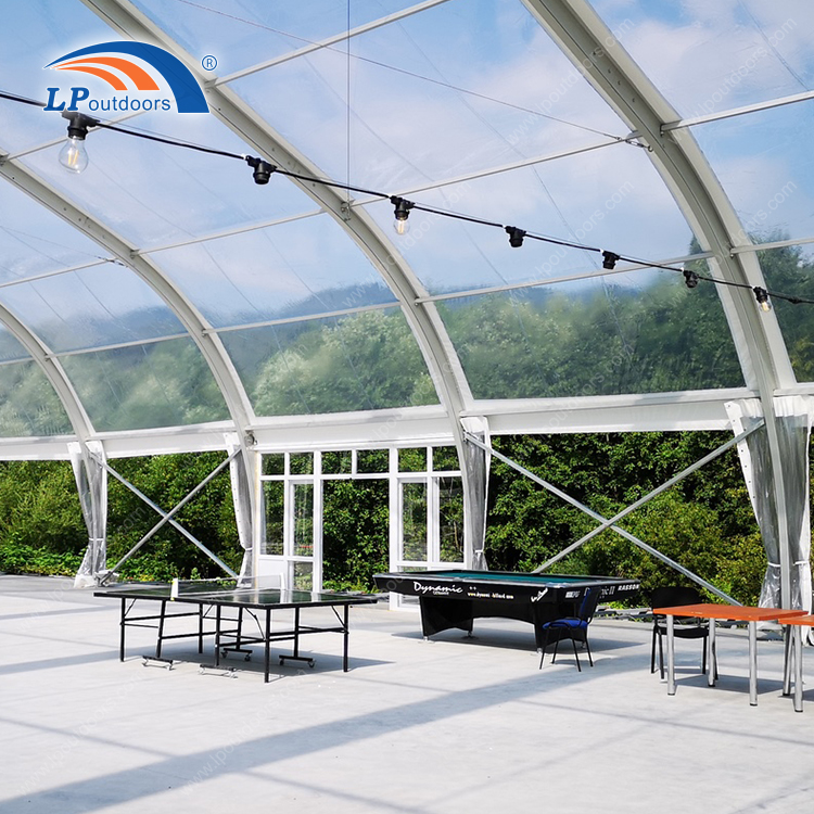 UV protection curved skyline tent temporary party building for entertainment events in Kenya