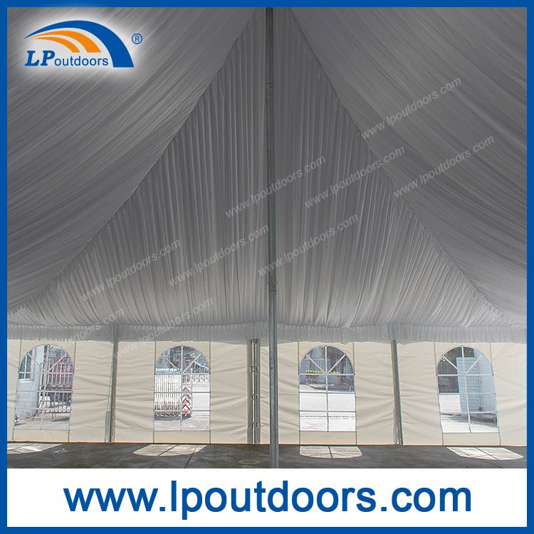 200 People Capacity Peg And Pole Tents with Ceiling Lining