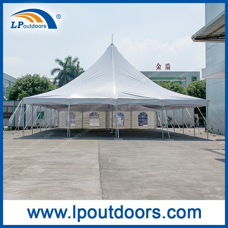 40X80 Outdoor High Peak Peg And Pole Tent with Roof Lining for Wedding