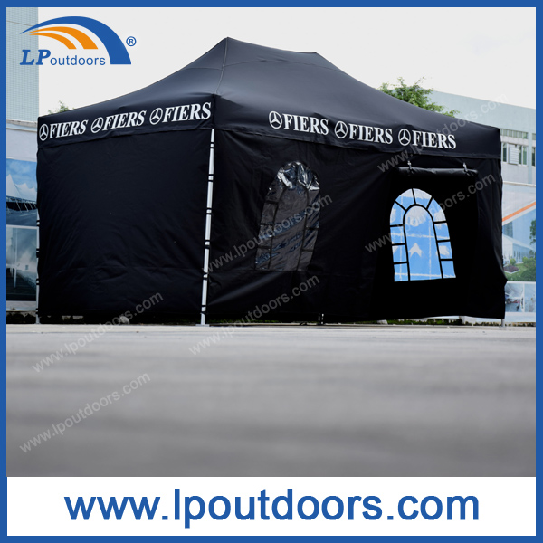 Folding Canopy Gazebo 10x15FT Custom Printing Easy Collapsible Pop up Trade Show Tent