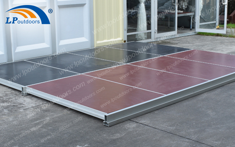 aluminum party tent used cassete wood floor system
