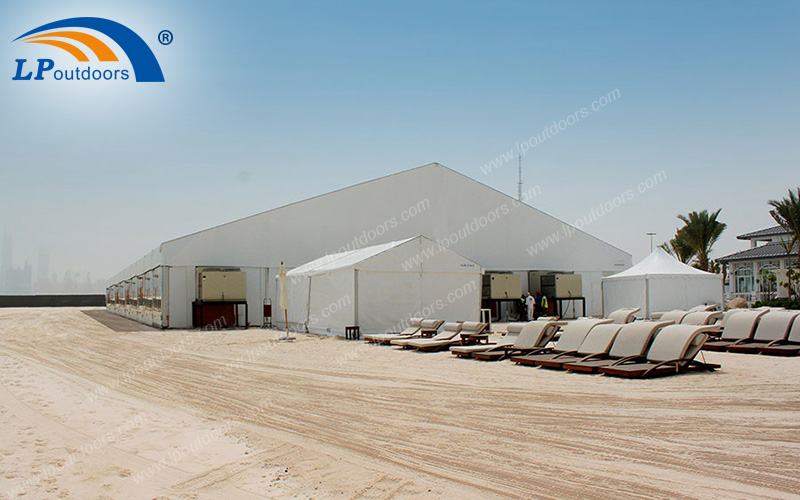 Aluminum Outdoor Large Beach Tent With Glass Wall