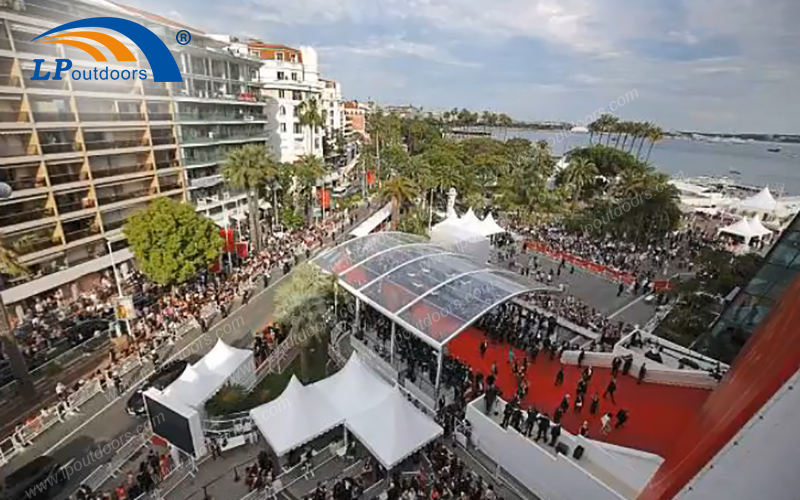 Transparent Arcum Tent In The 71st Cannes International Film Festival