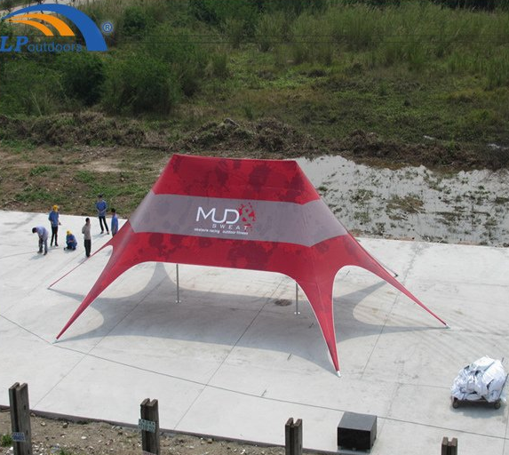 16X21m Custom Printed Advertising Trade Show Display Star Shade Tent