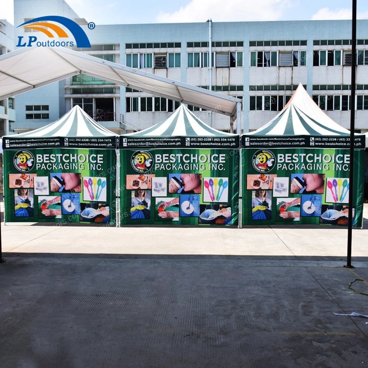Customized Advertising 3x3m Aluminum Canopy Tent For Trade Show
