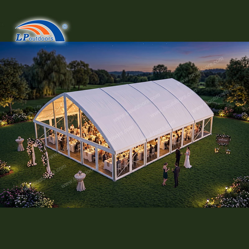 15m White Arch Orangery Tent for Sale | Elegant Wedding Solution