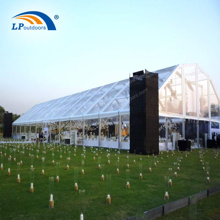 seater aluminum polygonal structure luxury transparent concert tent for wedding party event or sports court_0
