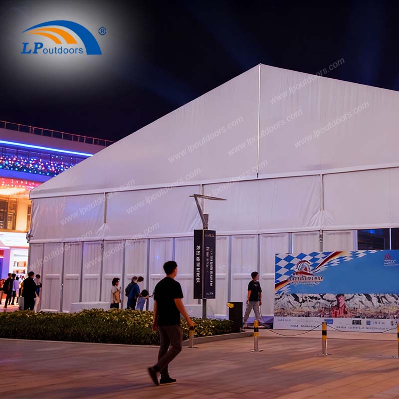High Eave Modular Exhibition Tent for Trade Fairs, Commercial Shows, And Expo Events