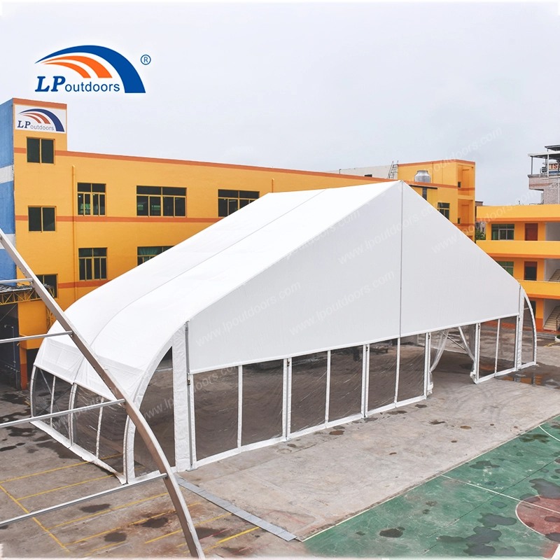 30m Luxury Wedding Tent Curve Shape Aluminum Frame Outdoor Marquee (1)