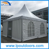 5mX5m Outdoor Pagoda Tent with Glass Window Door and Lining 