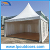 5X5m Outdoor Aluminum Gazebo Pagoda Tent with Wood Flooring for Wedding