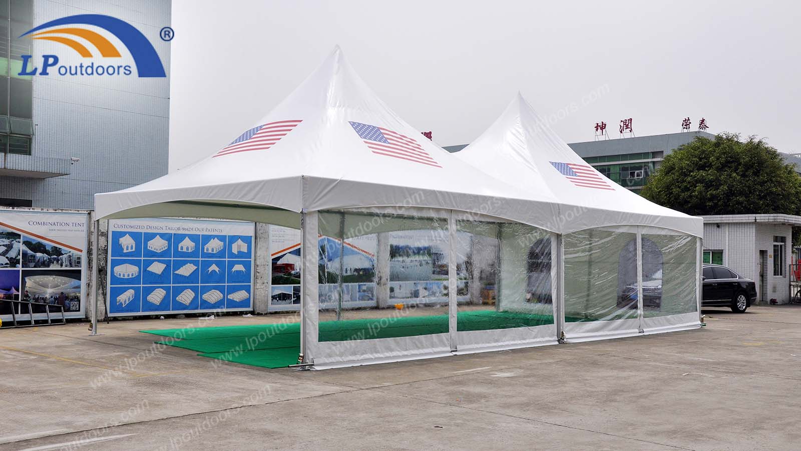 Double top frame tent